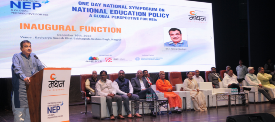 Hon. Nitin Gadkari Inaugurates One-Day Symposium on NEP 2020